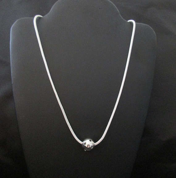 PB&J Sterling Silver Pickleball Charm Ball Pendant (pbc4)