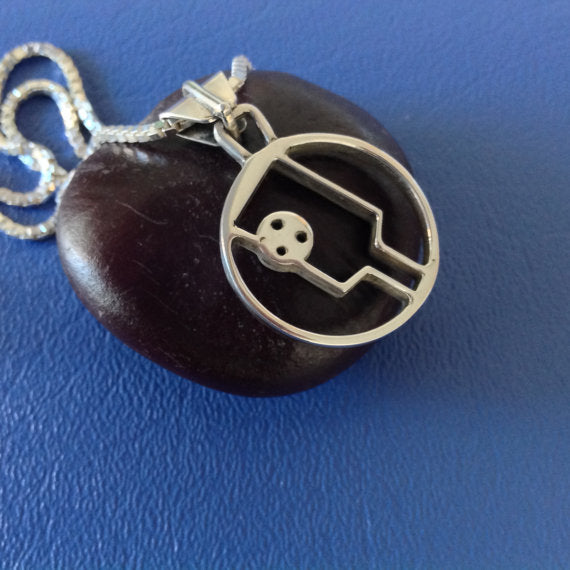 PB&J Sterling Silver Pickleball Pendant (Pb10-2)