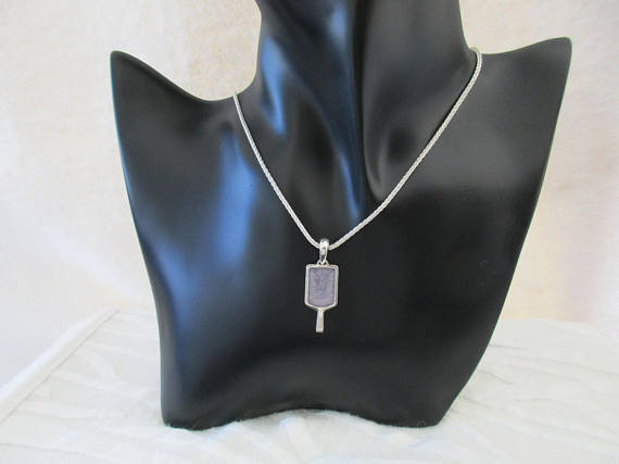 PB&J Large Acrylic-Filled Pickleball Paddle Pendant (pb44)