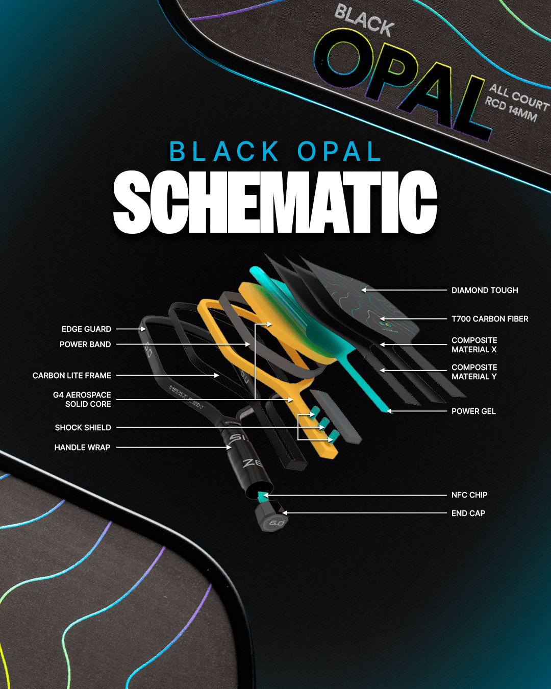 Six Zero Black Opal 14mm