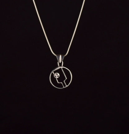 PB&J Sterling Silver Pickleball Pendant (Pb10-2)
