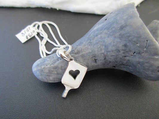 PB&J Sterling Silver Heart Pickleball Paddle (pb14)