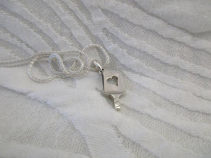 PB&J Sterling Silver Heart Pickleball Paddle (pb14)