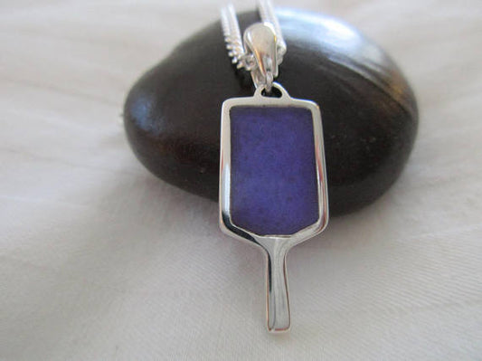 PB&J Large Acrylic-Filled Pickleball Paddle Pendant (pb44)