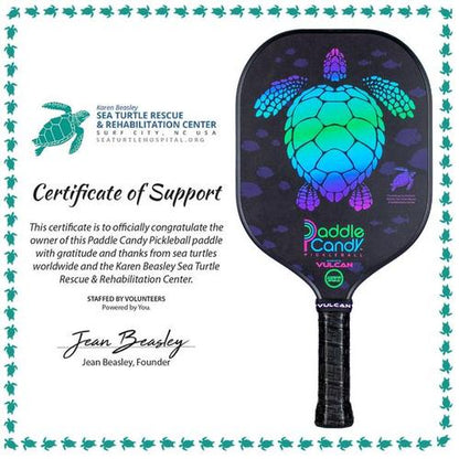 Vulcan Paddle Candy “Sea Turtle” Pickleball Paddle